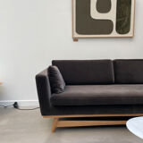 Sofa 210 solid oak navy blue