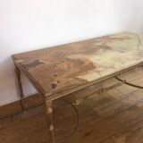 Marble onyx coffee table