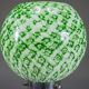 Murano floor lamp in green glitter glass attributed to Mazzega, 1960s