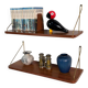 Set of two floating shelves, Danmark, 1960s