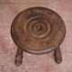 Tabouret vintage, tabouret tripode, tabouret d'appoint, porte-plante bois