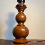 Solid wood table lamp base from the 80s
