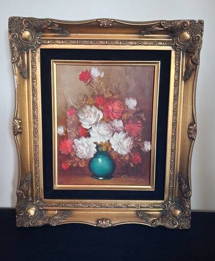 Tableau Borione - Still Life with Flowers (With Certificate of Authenticity)