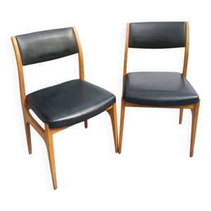 Paire de chaises scandinaves