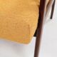 Pair Lounge Chairs Vintage Yellow Boucle,  Mid Century Design, 1960