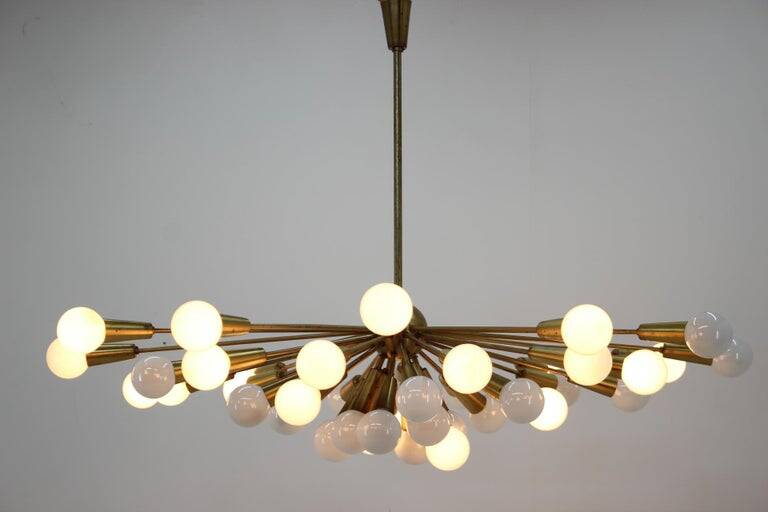 Rare Mid Century Chandelier Sputnik, Atomic, 1960s
