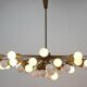 Rare Mid Century Chandelier Sputnik, Atomic, 1960s