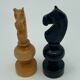 Wooden chess set turns 1920 32 pieces box
