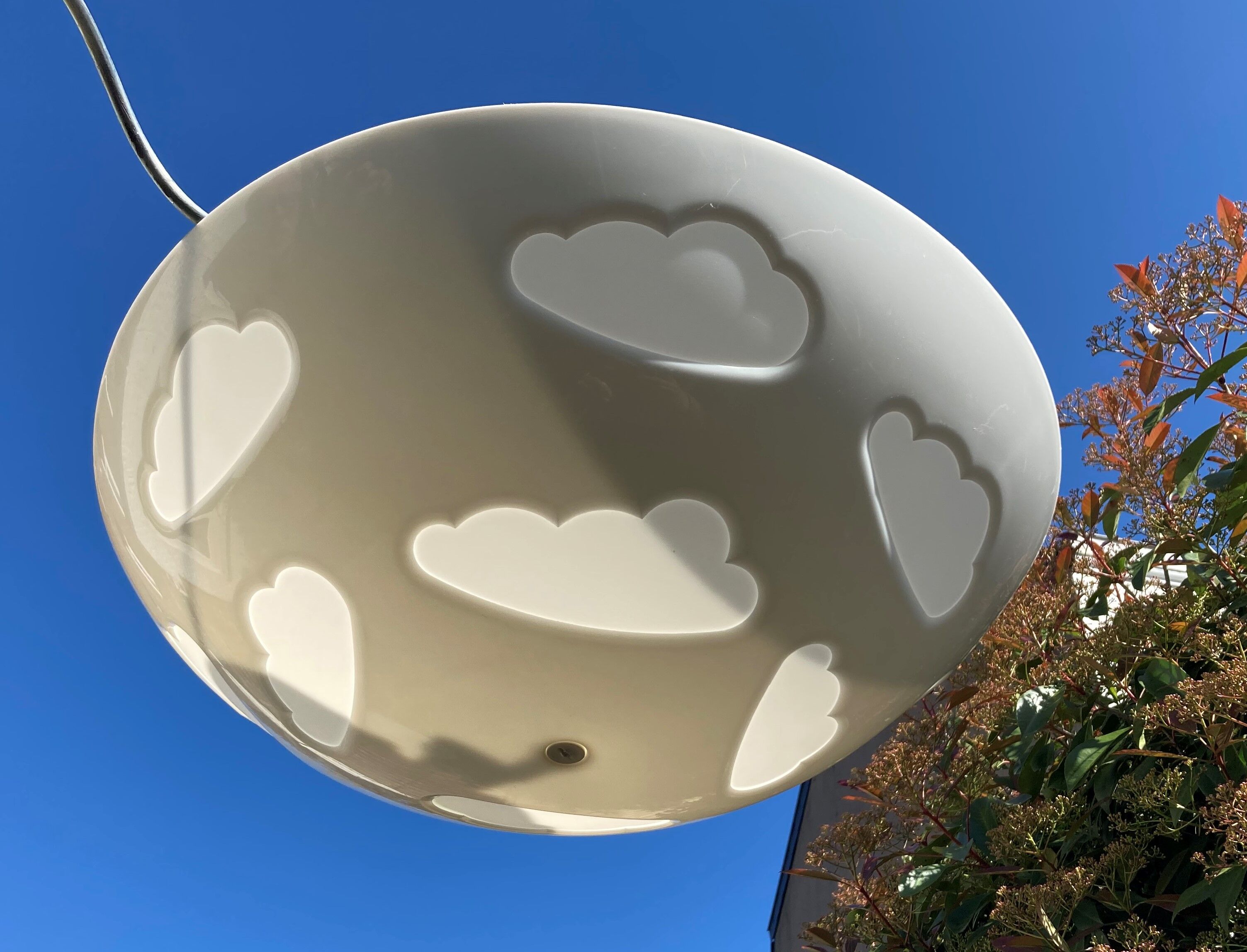White cloud ceiling lamp Ikea Skojig