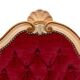 Louis XVI Red Velvet Hall Sofa 1950s France