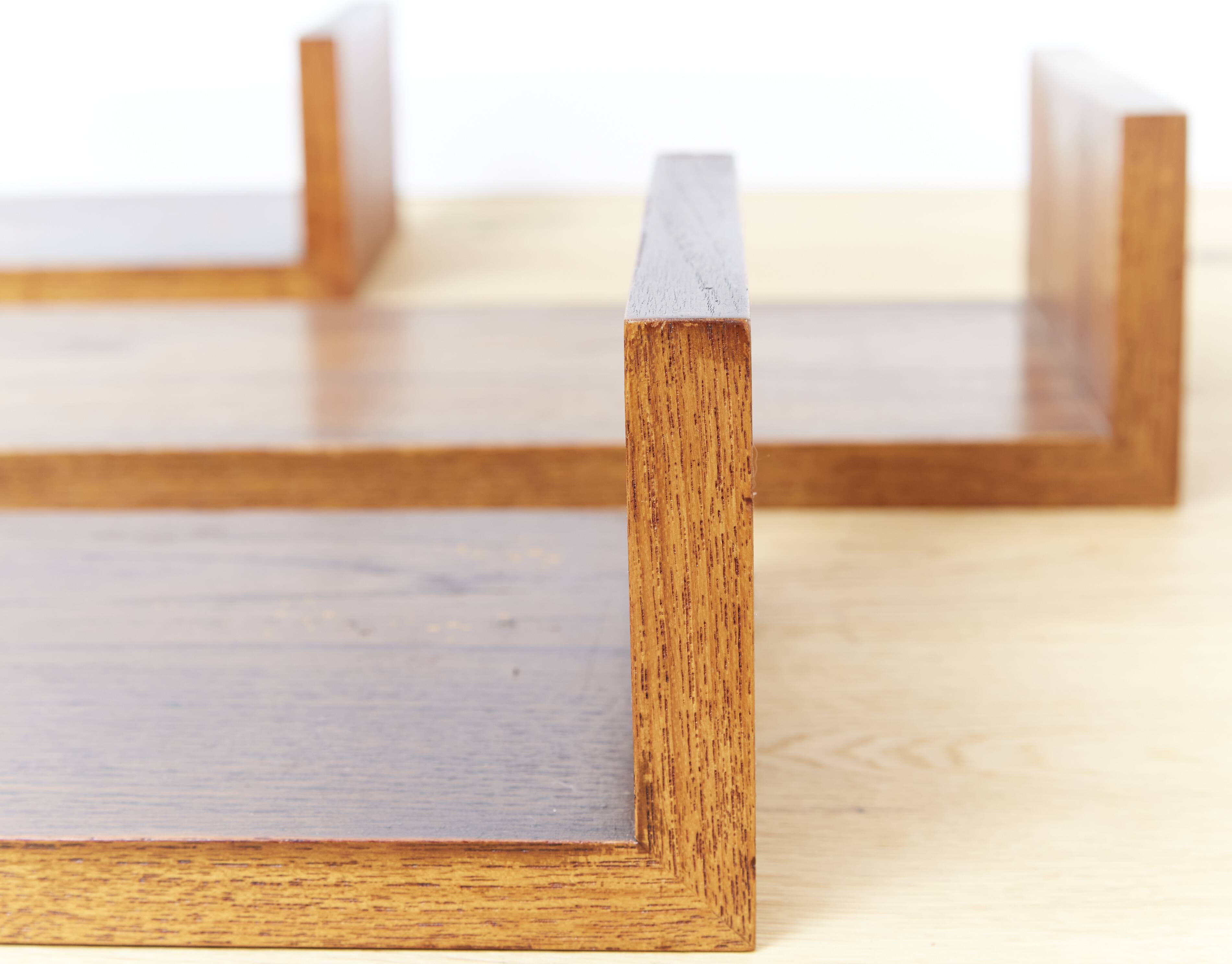 Mid-Century Teak Wandregal I Set of Four