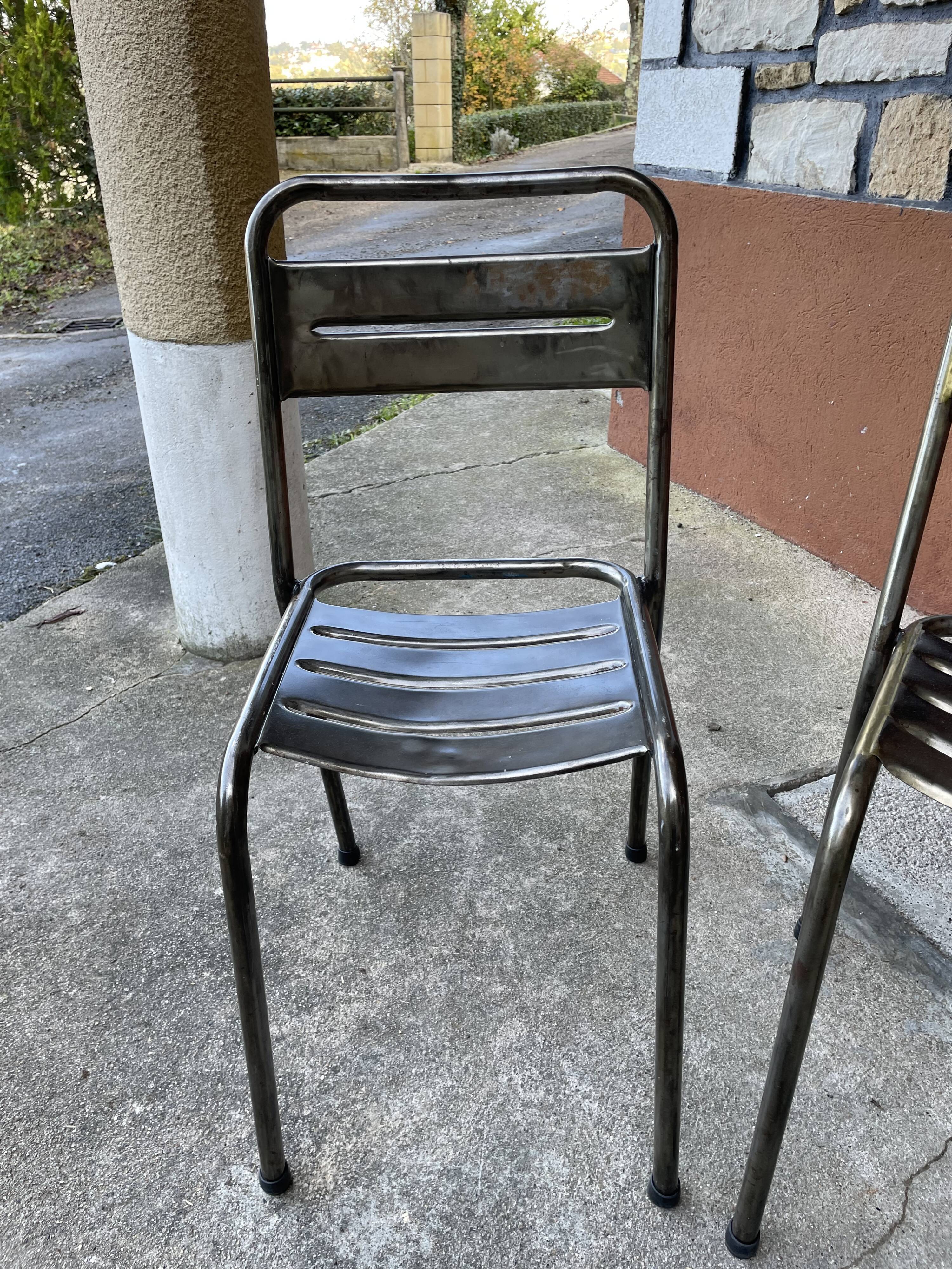 Industrial style table and chairs