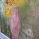 Oil painting on canvas chrysanthemums 1965