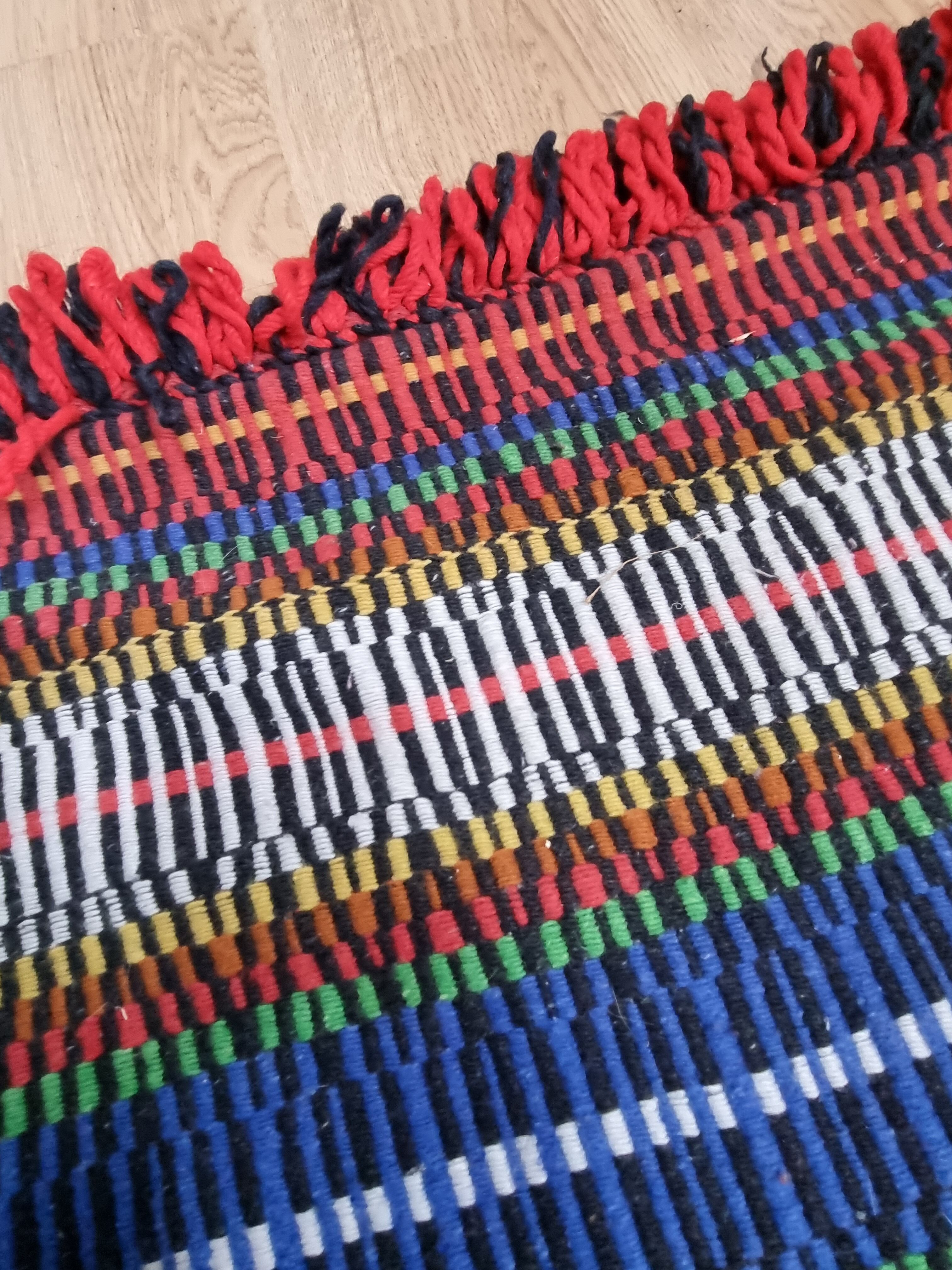 Large hand-woven rug