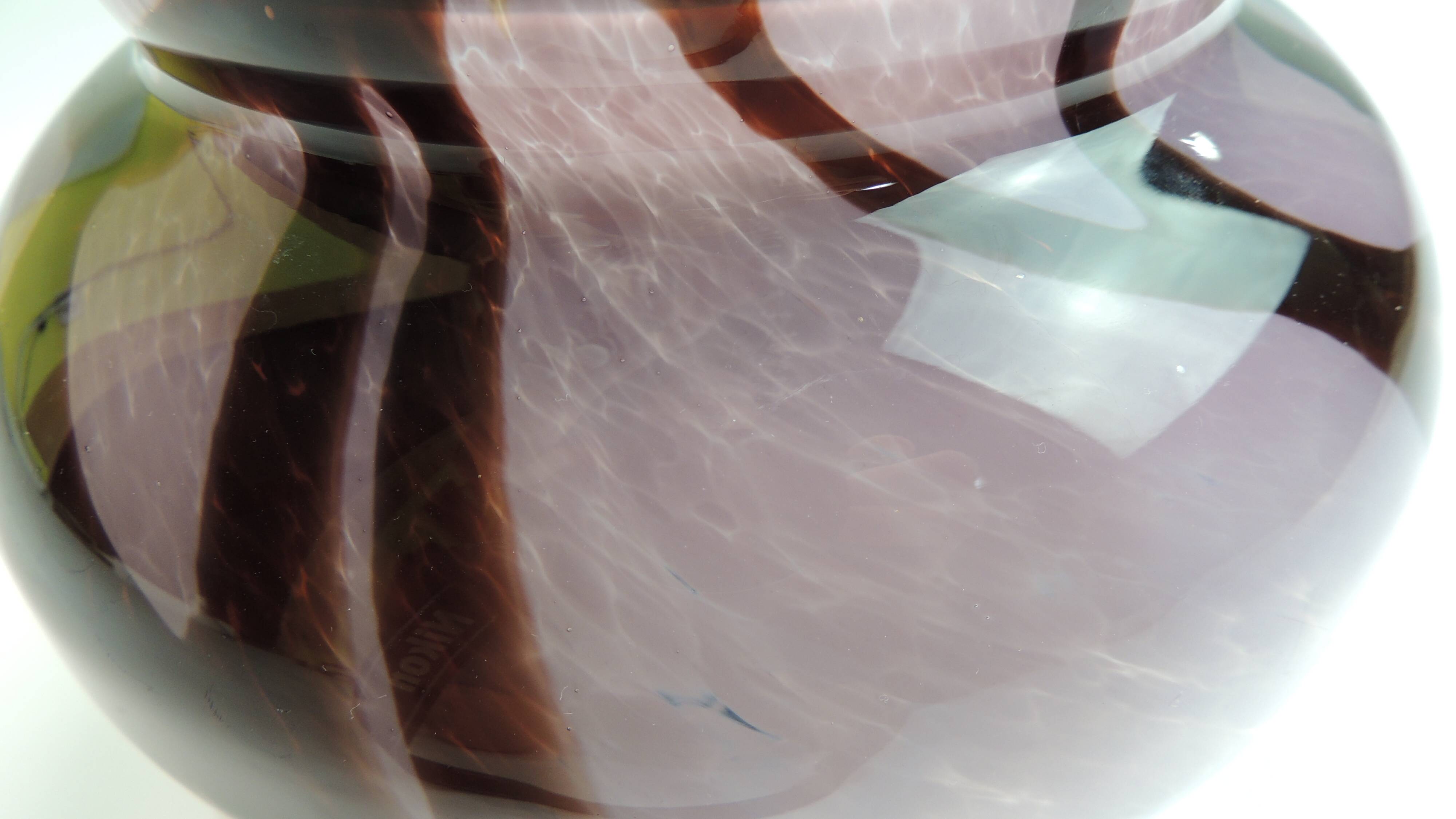 Blown glass vase / Antique Murano style glass vase