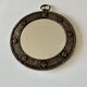Brutalist mid-century round wall mirror c.1950