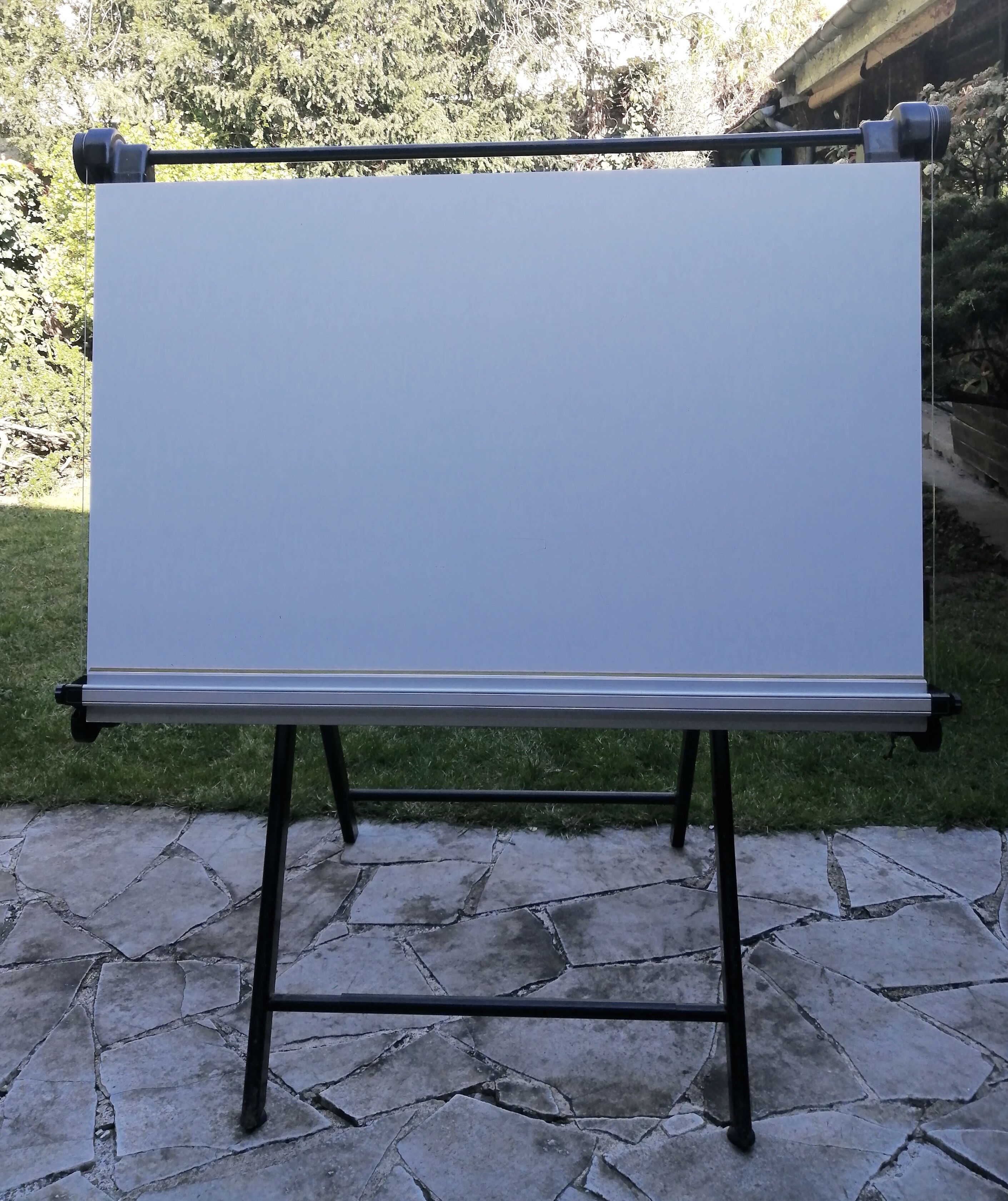 Bieffe architect's drawing table with ruler