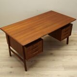 Teak desk, Danish design, 1970s, manufacturer: Omann Jun