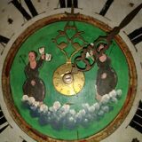 Pendule mouvement horloge hollandaise dite chaise époque 18eme