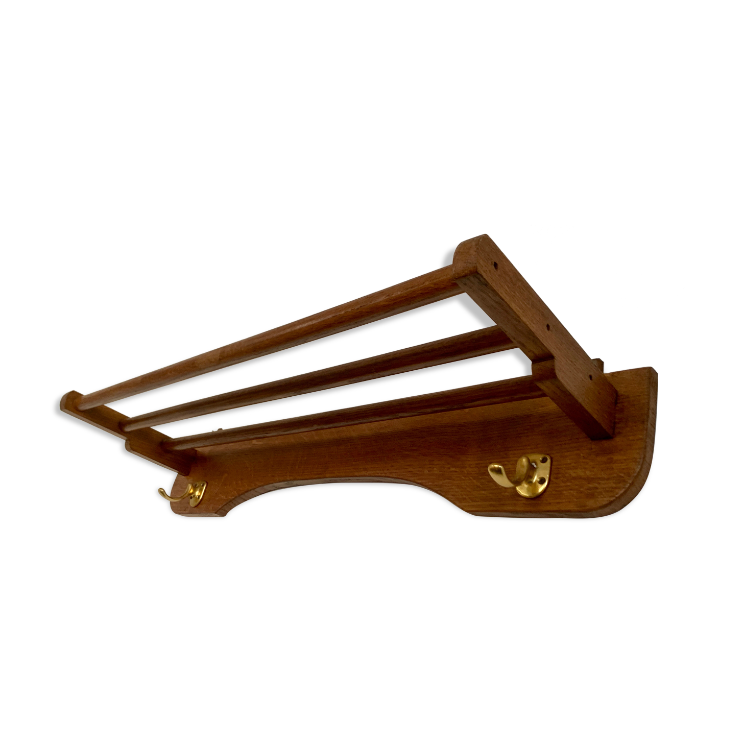 Vintage wall coat rack 60's