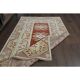 1970s Turkish Oushak Handmade Wool Cotton Red Area Rug 115x192