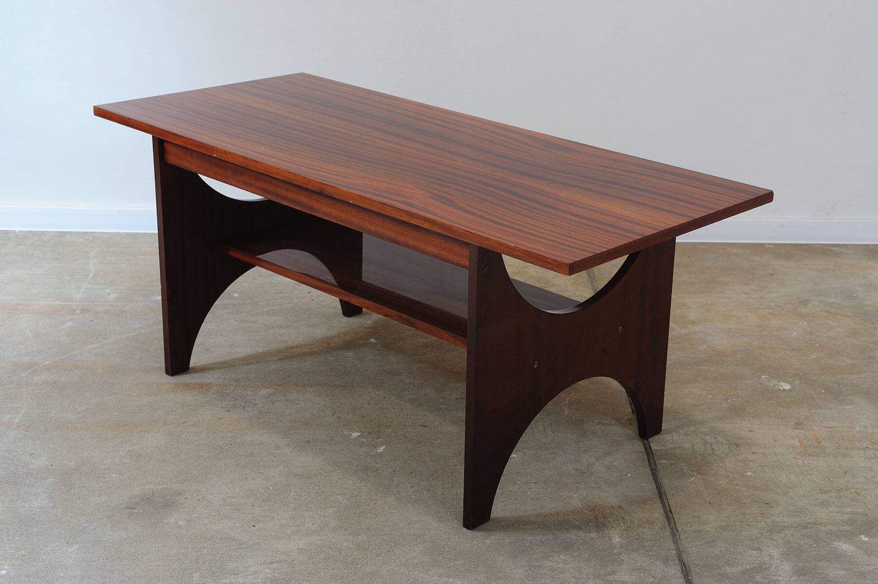 Mid century modern mahogany Coffee Table, 1970´s, Soviet Union