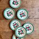 Set of 7 vintage Badonvilier dessert plates.