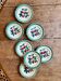 Lot de 7 assiettes à dessert vintage Badonvilier