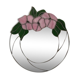 Ancient mirror in the shape of a flower 85cml