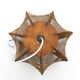 Scandinavian suspension of the 60s in raffia and wood