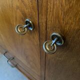 Vintage oak bookcase sideboard