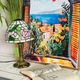 Lamp inspired by vintage Tiffany style Art Nouveau.