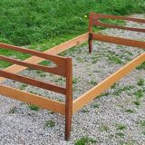 Vintage 50s oak daybed