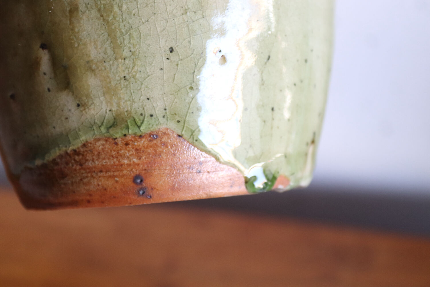 Glazed terracotta vase – signed Avonta