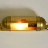 Original 1930s cabin submarine wall lamp in streamlined design