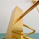 Large geometric brass chandelier, Gaetano Sciolari, Boulanger, 1970