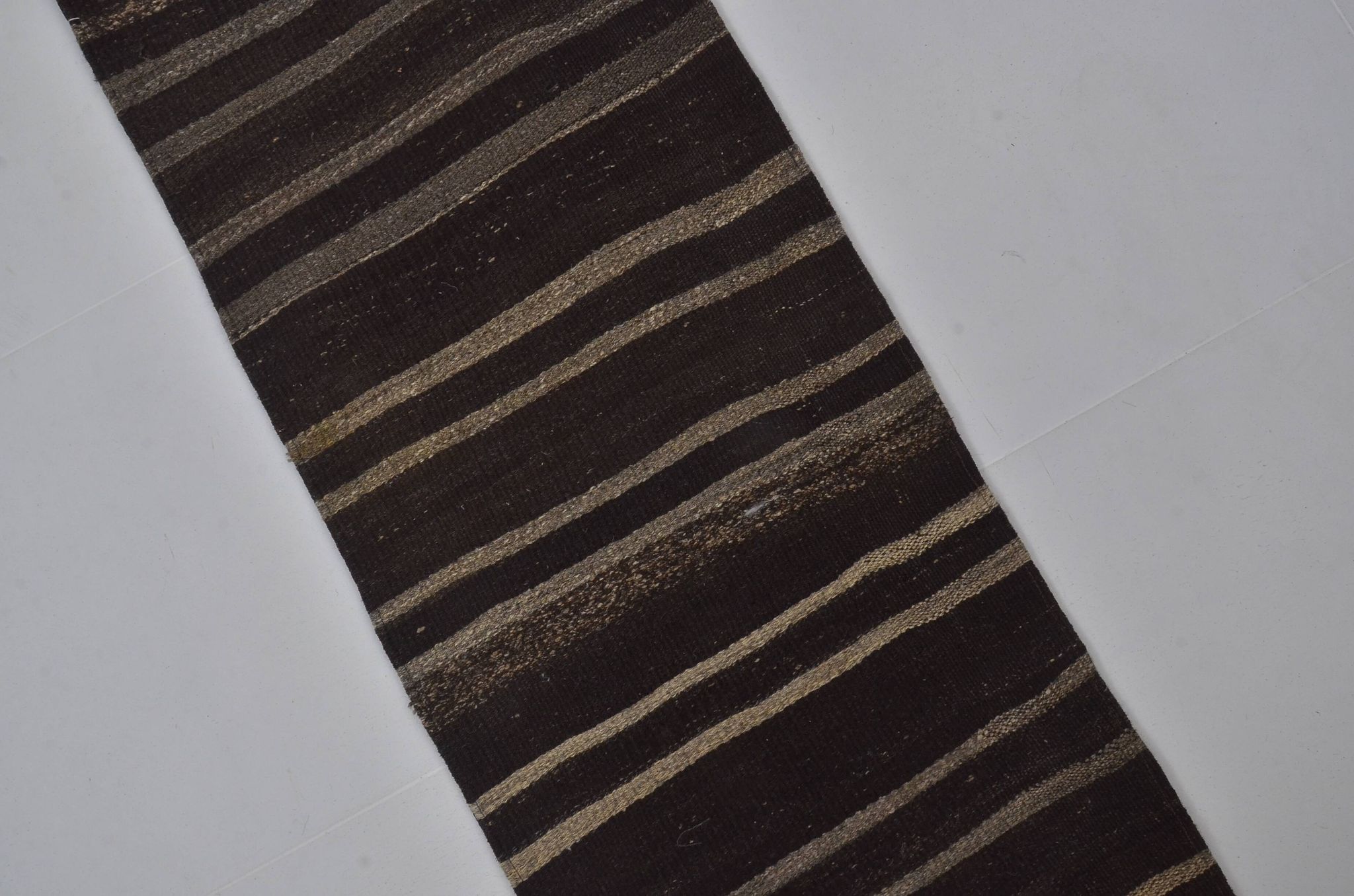 Organic Wool Goat Hair Runner Rug sku 3838