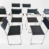 Set of 8 vintage design chairs by Giandomenico Belotti for Alias