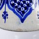 Large Moroccan vase/jar Fez handmade ceramic Khabia 19th-20th century cobalt