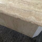 1970s travertine coffee table