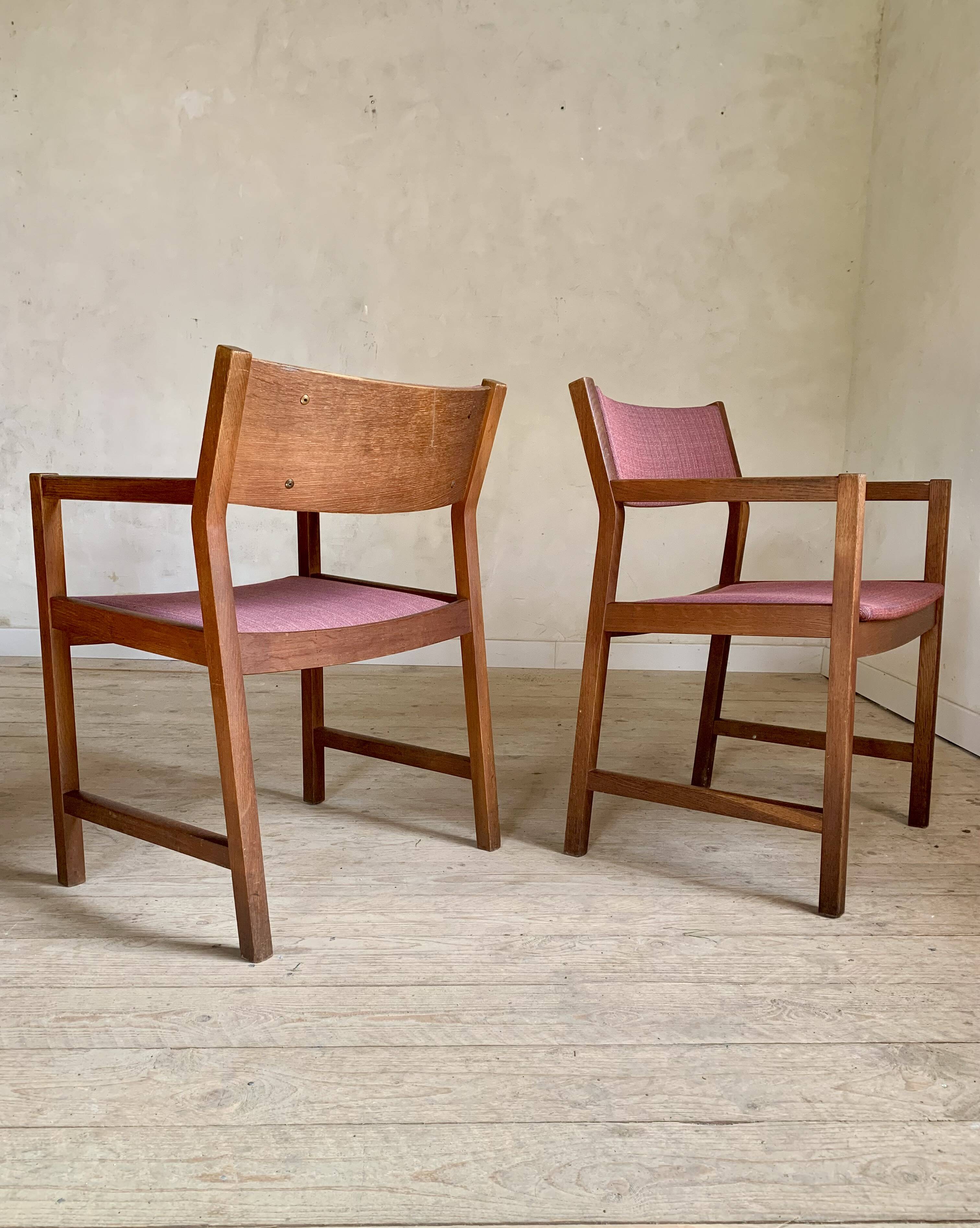 Fauteuils vintage danois de Borge Mogenson