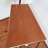 Tripod floor lamp and its tablet. 60s.