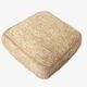 Pouf coussin de sol carré en raphia jute naturel bohème