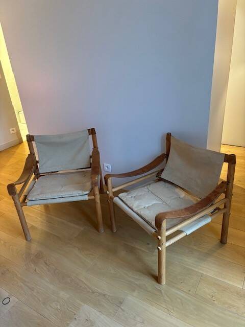 pair of Sirocco armchairs by Arne Norell - Sweden, 1960s