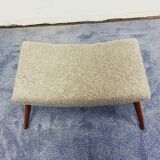 Vintage Footstool Bouclé