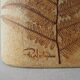 Ceramic vase decorated herbarium by Raymonde Leduc, Vallauris