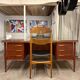 Bureau danois double face en teck, 1960