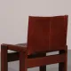 Tobia & Afra Scarpa 'Monk' chairs – walnut & cognac saddle leather