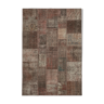 Tapis turc tissé à la main 203 cm x 300 cm marron patchwork
