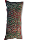 Coussin kilim ancien berbère pure laine multicolore ...66cmx31cm